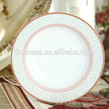8.5 Inches Fine New Bone China Porcelain Wholesale Plates set of 4 in Colox Box